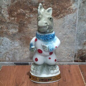 Vintage Jim Beam Kentucky Bourbon Whiskey Donkey Decanter 1968